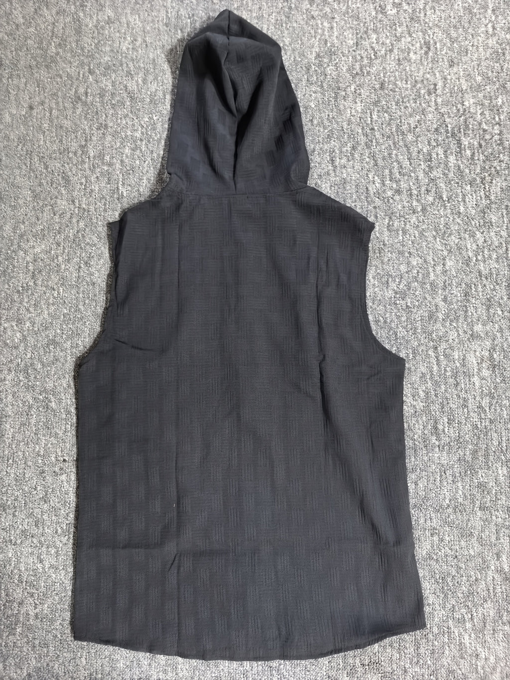 Aldric | Heren mouwloze tanktop met capuchon, zomerse casual pasvorm