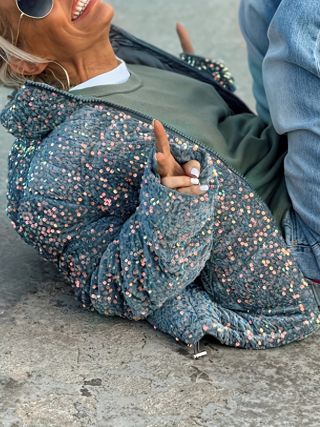 Vaelynn | Sparkling gewatteerde damesjas – Warme gewatteerde winterjas