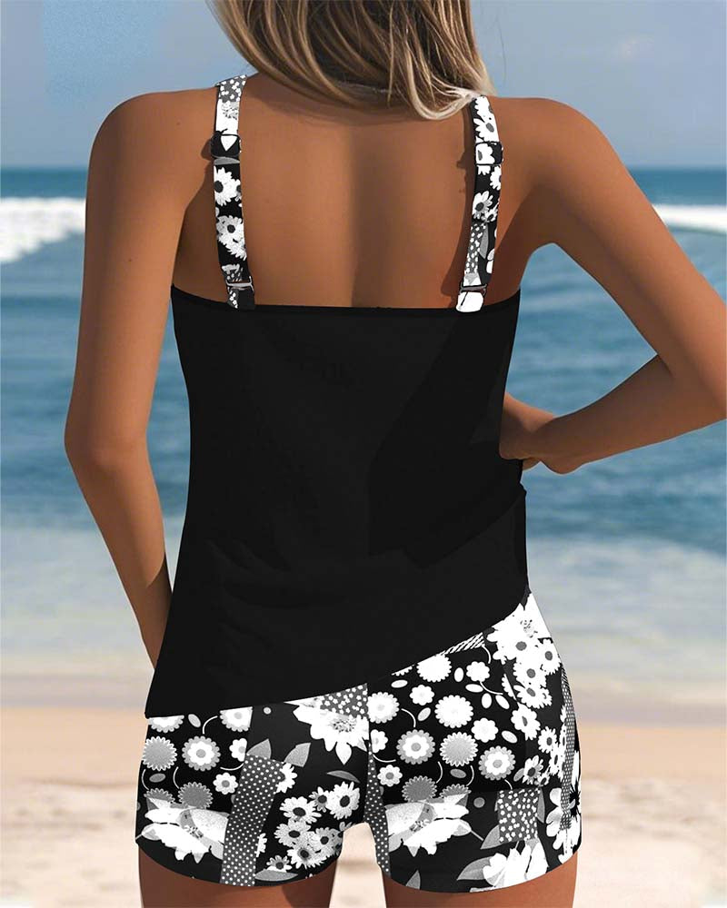 Jelora | Zomerse zwemset – Chique tweedelige strandkleding