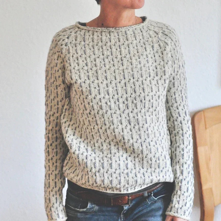 Bryndessa | Pull structuré classique pour femme – pull en maille douce, haut décontracté et confortable