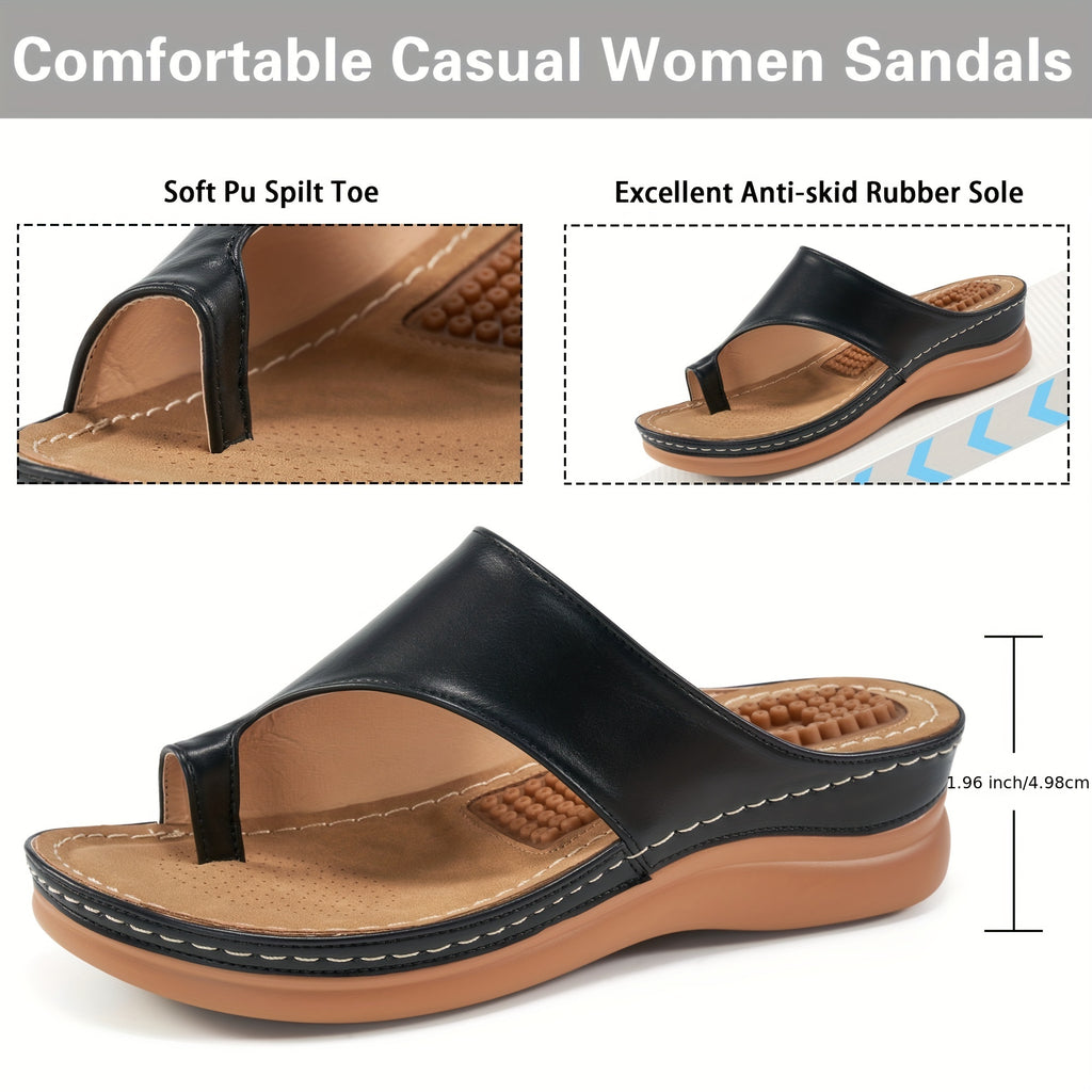 OrthoSlide | Pantoufles de massage orthopédiques pour femmes - Sandales avec soutien de la voûte plantaire