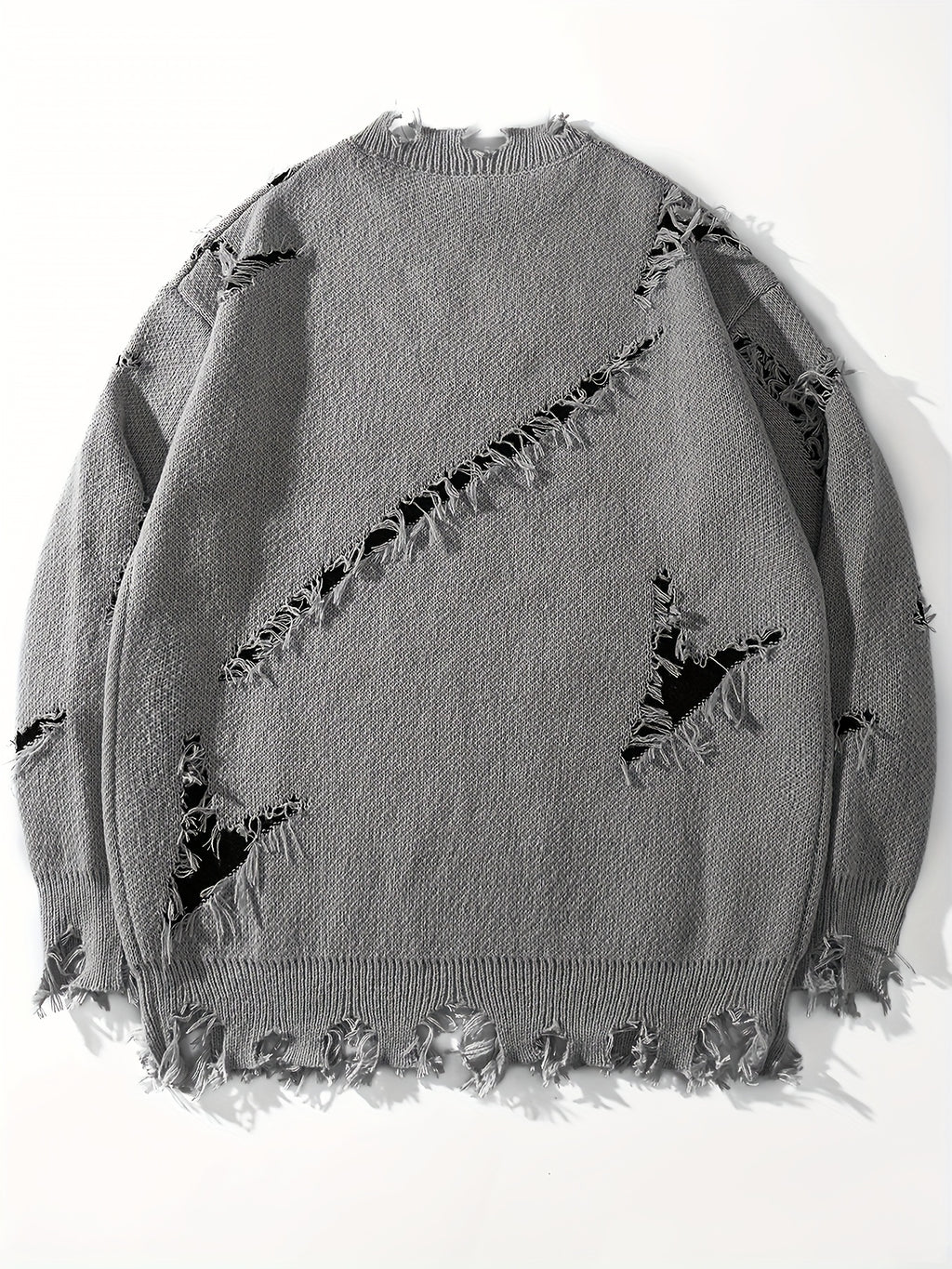 Liorix | Heren Casual Street Trui – Oversized Pasvorm Pullover met Verlaagde Schouders, Gebreid