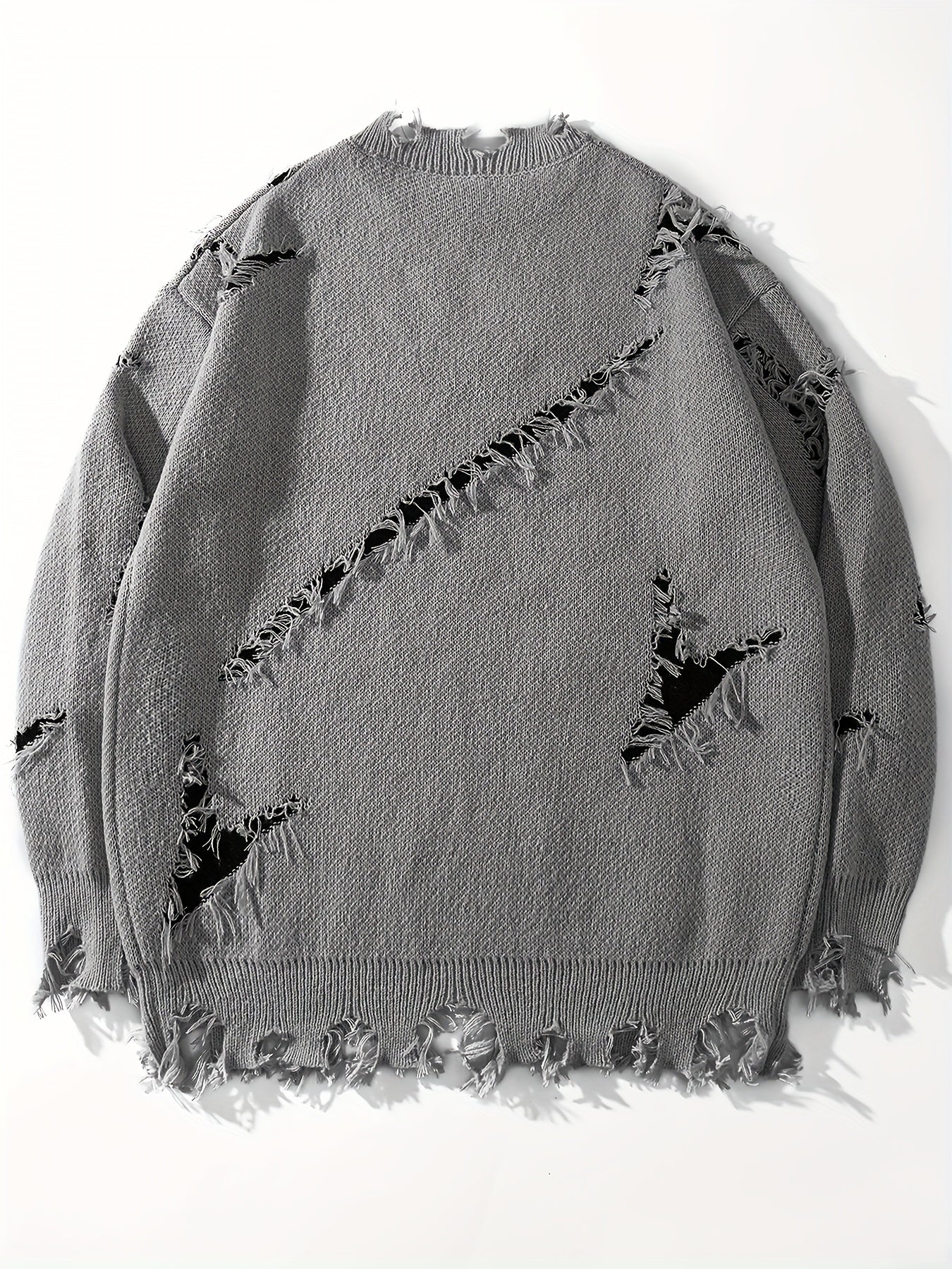 Liorix | Heren Casual Street Trui – Oversized Pasvorm Pullover met Verlaagde Schouders, Gebreid