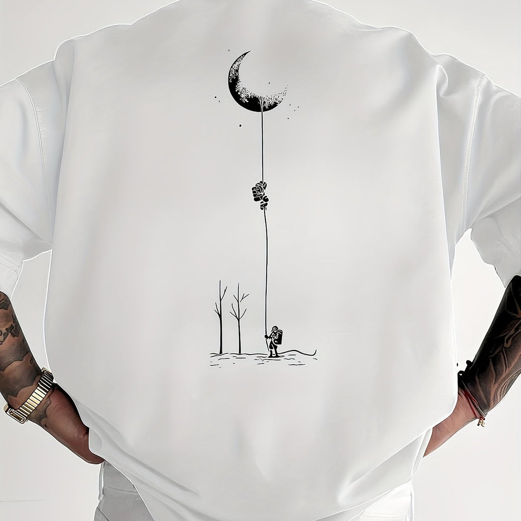 Elzor | Vintage T-shirt voor heren van 100% katoen – Casual zomers T-shirt met korte mouwen