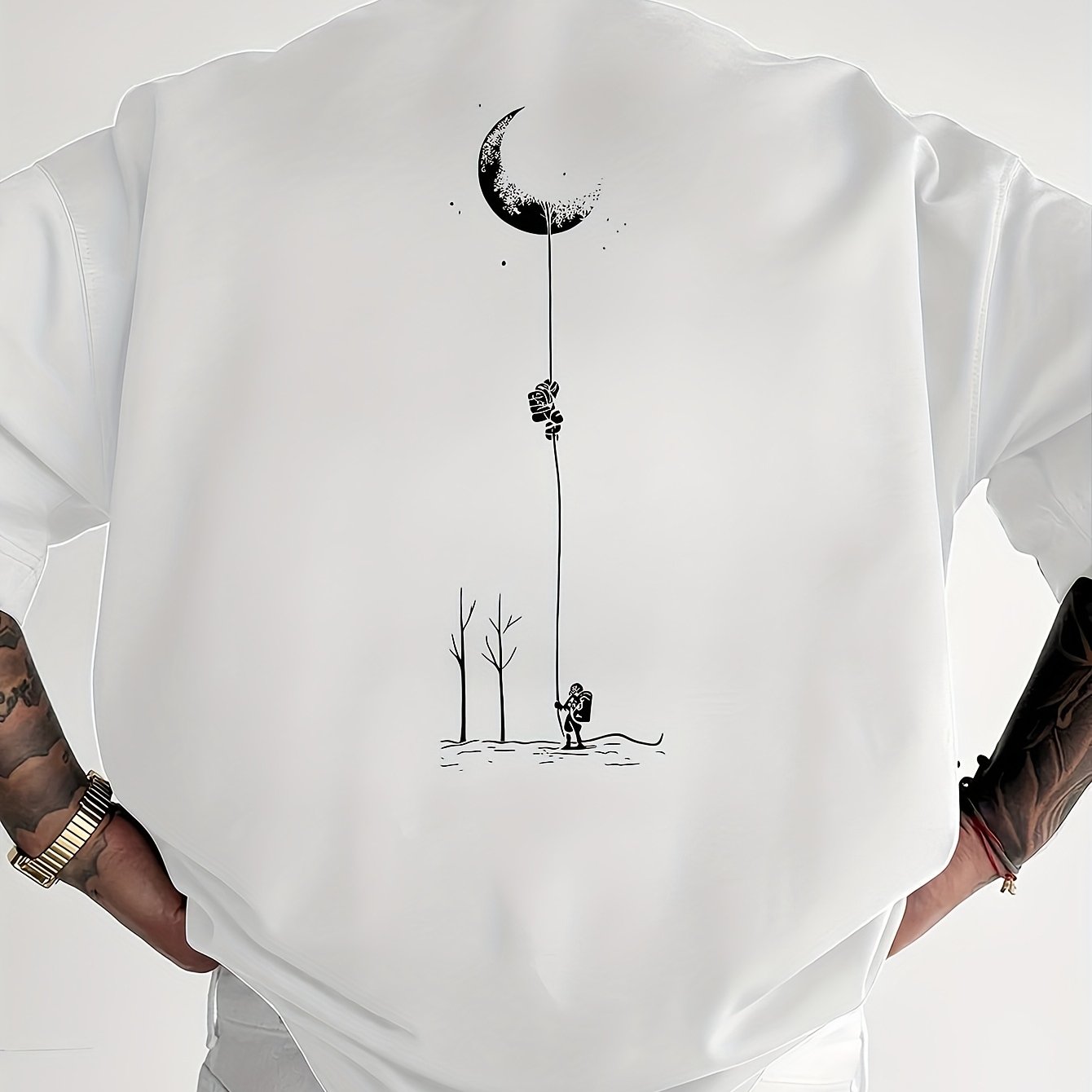Elzor | Vintage T-shirt voor heren van 100% katoen – Casual zomers T-shirt met korte mouwen