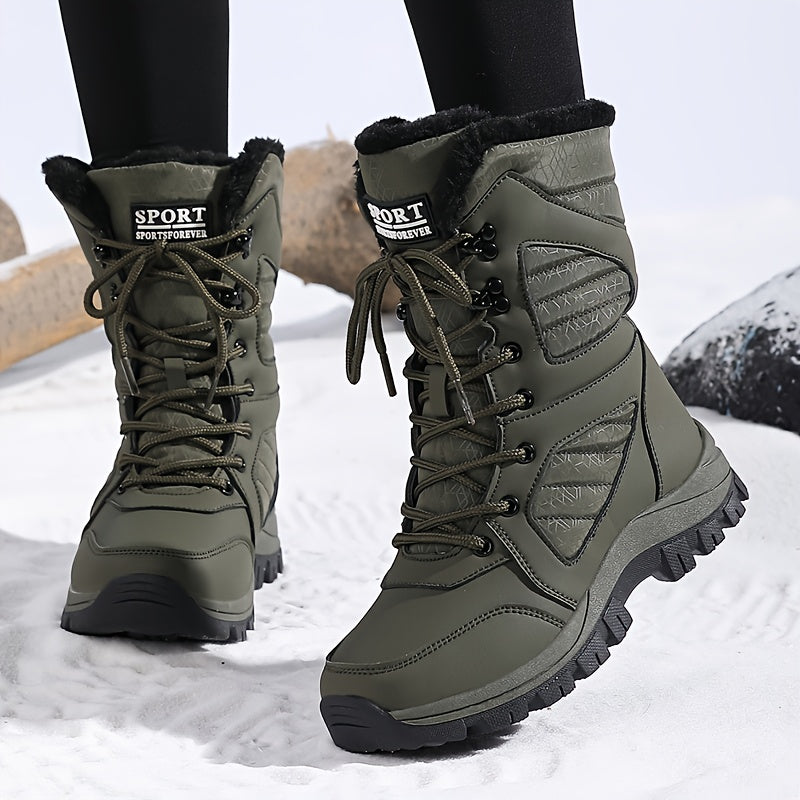 BlizzardStep | Winterwandelschoenen voor dames, waterdicht, gevoerd met fleece, warm, antislip