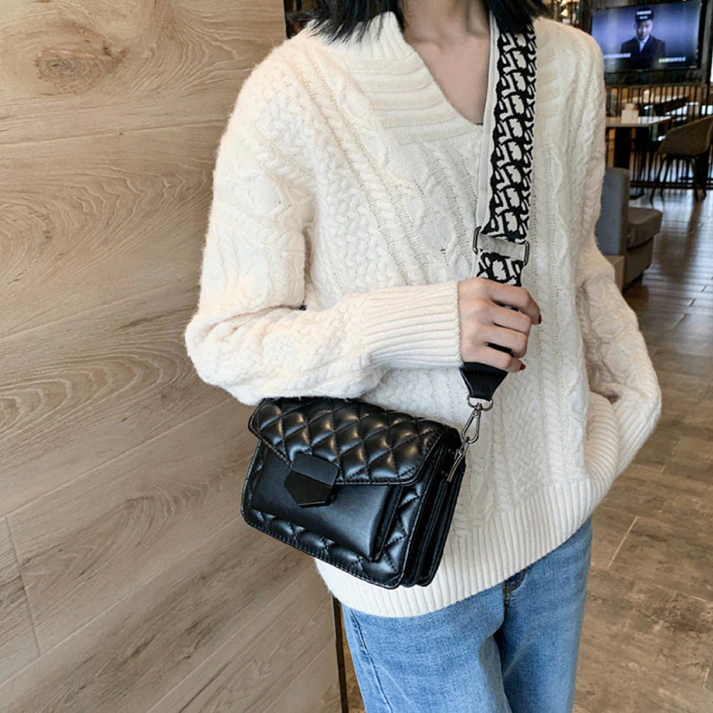 Lunna | Elegante Crossbody Schoudertas - Leder, Verstelbare Riem