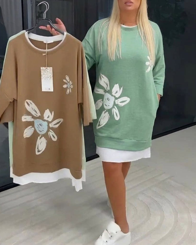 Velira | Dames Casual Jurk met Relaxte Pasvorm