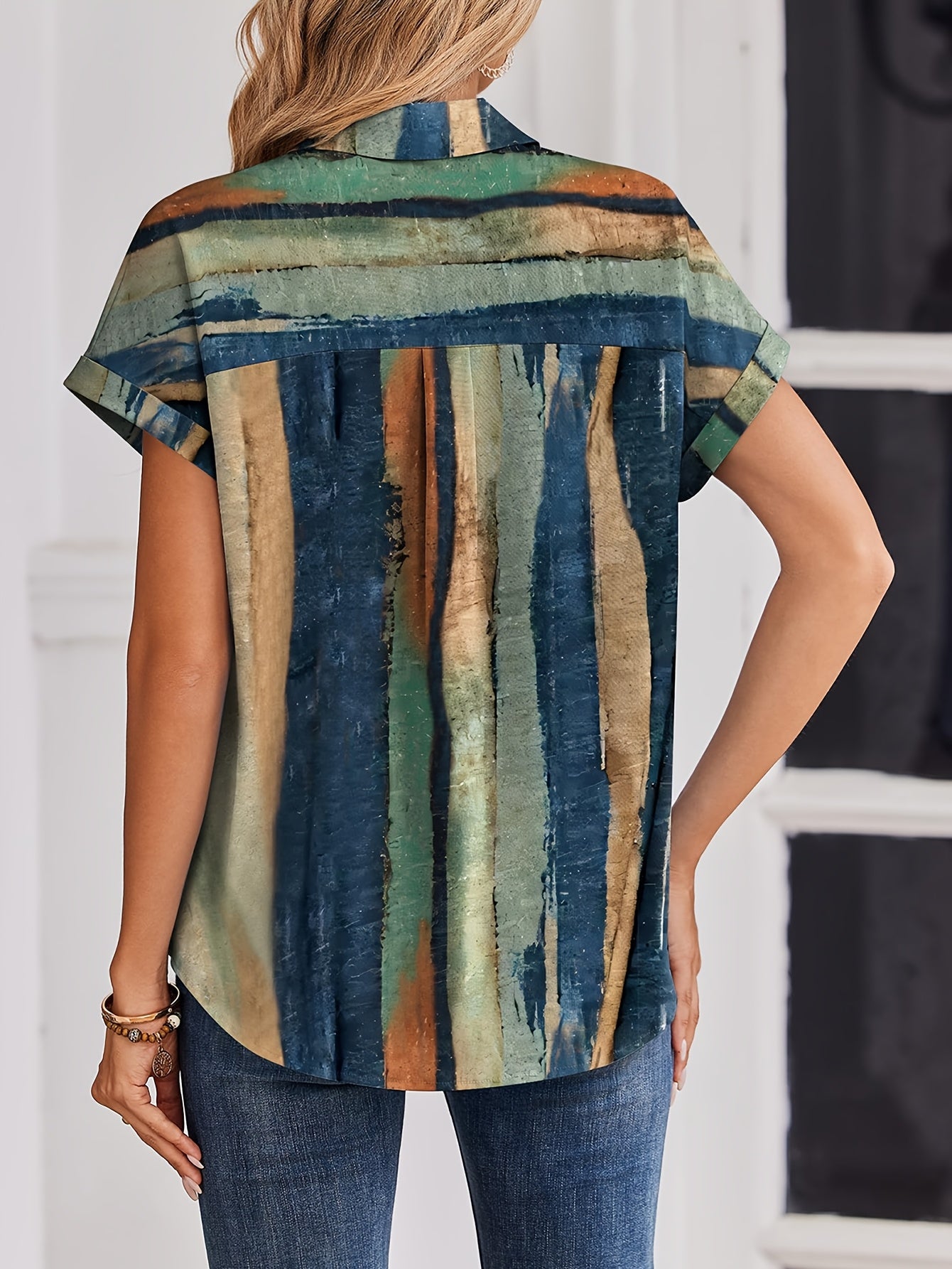 Taliah | Dames-T-shirtblouse met losse pasvorm – Elegante top
