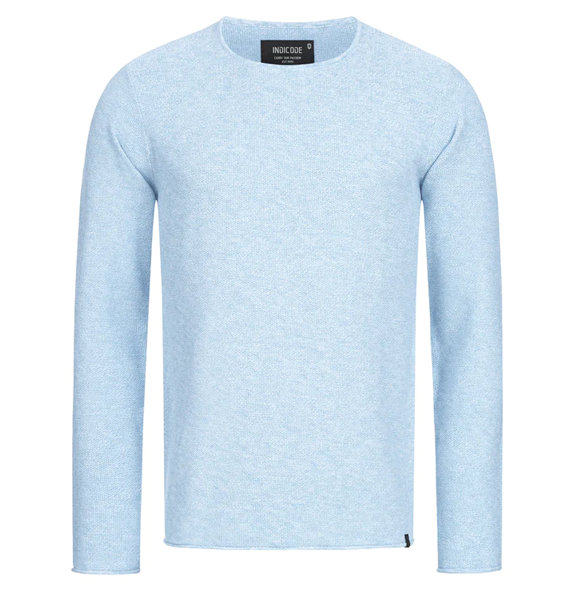Lorvric | Pull classique à col rond pour homme – Pull léger et respirant en maille, haut décontracté