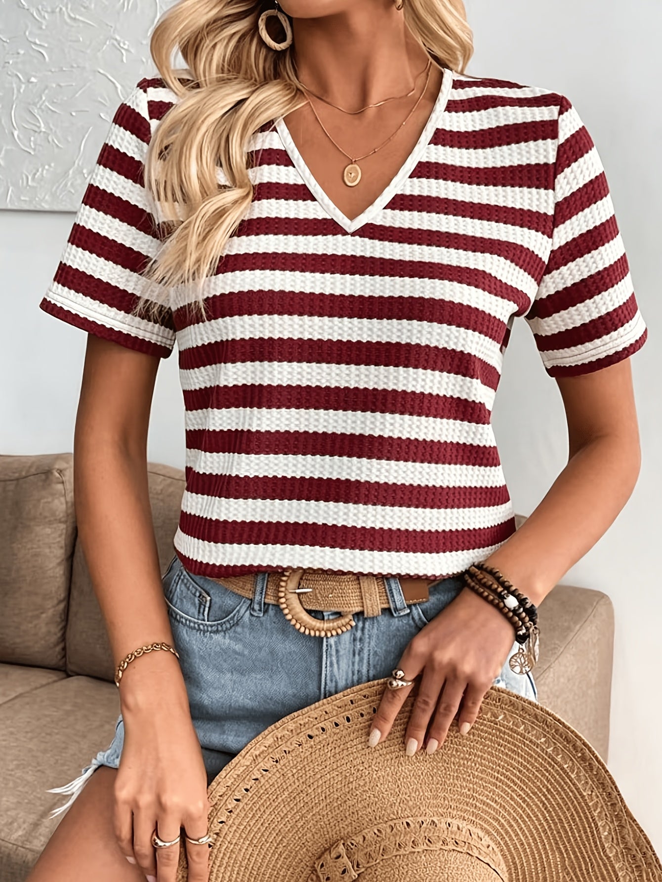 Zayna | Zomer-T-shirt voor dames – Casual-chique, losvallend topje