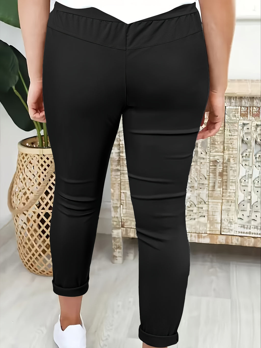 Avelith | Lässige Damenhose mit Kordelzug – Schmale Passform, elastischer Bund, atmungsaktiv