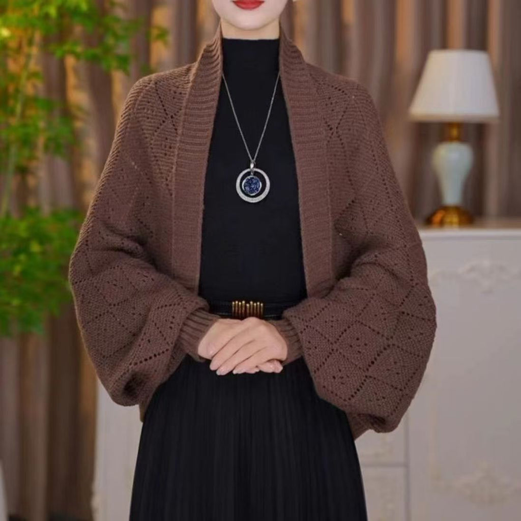 Delyss | Strickcardigan mit Lochmuster für Damen – Leichter und stylischer Pullover