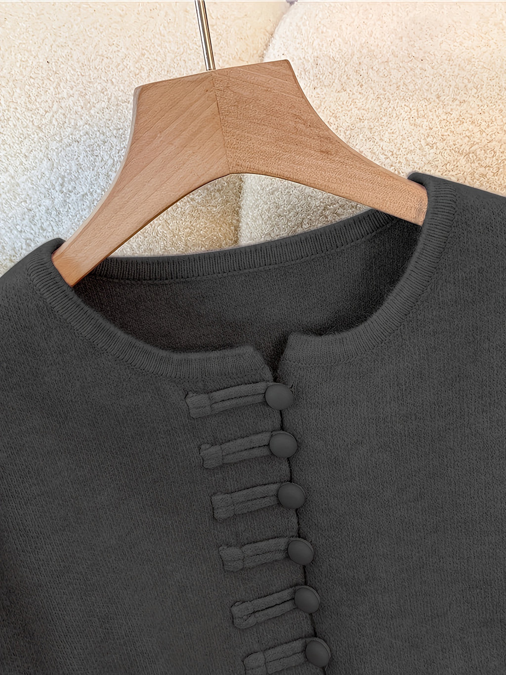 Sylindra | Dames herfst-winter tweedelige set – losse vest-trui en halflange rok met elastische tailleband