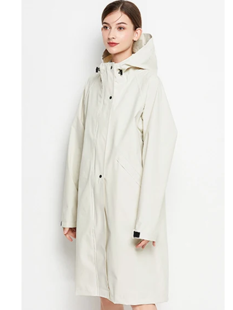 Anna | Imperméable et coupe-vent pour femme avec capuche ajustable, veste d'extérieur légère