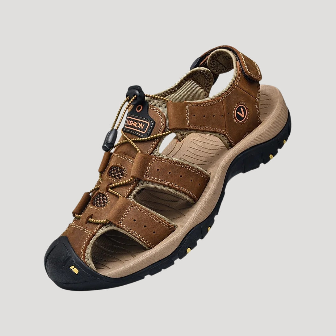 Zorvion | Wandelsandalen met gesloten teen voor heren – verstelbare zomerschoenen voor buiten