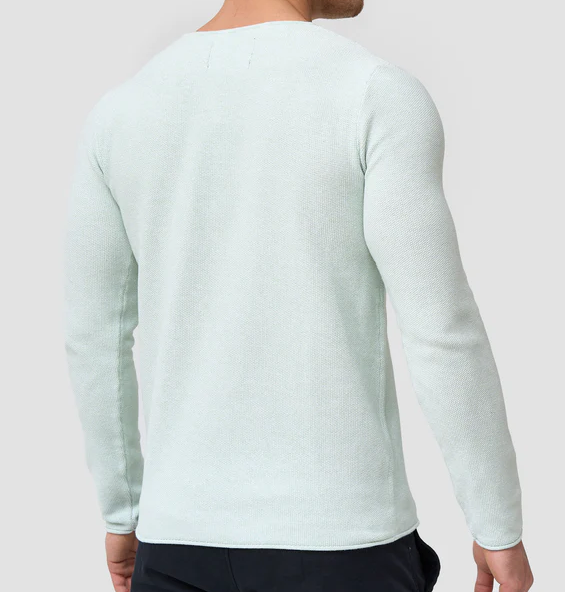 Lorvric | Pull classique à col rond pour homme – Pull léger et respirant en maille, haut décontracté