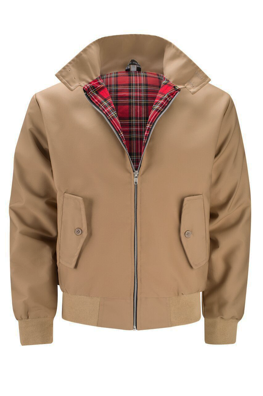 Zarek | Veste Harrington classique pour homme – Vêtement d'extérieur léger et décontracté pour le printemps et l'automne
