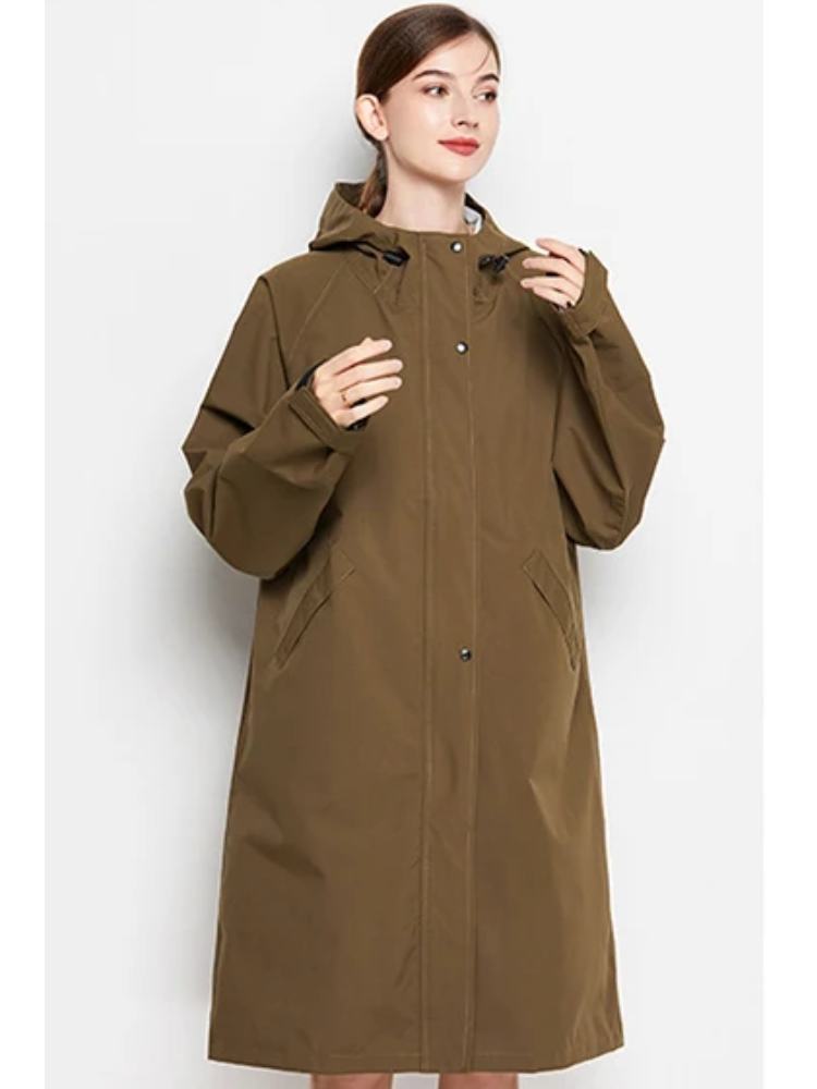 Anna | Imperméable et coupe-vent pour femme avec capuche ajustable, veste d'extérieur légère