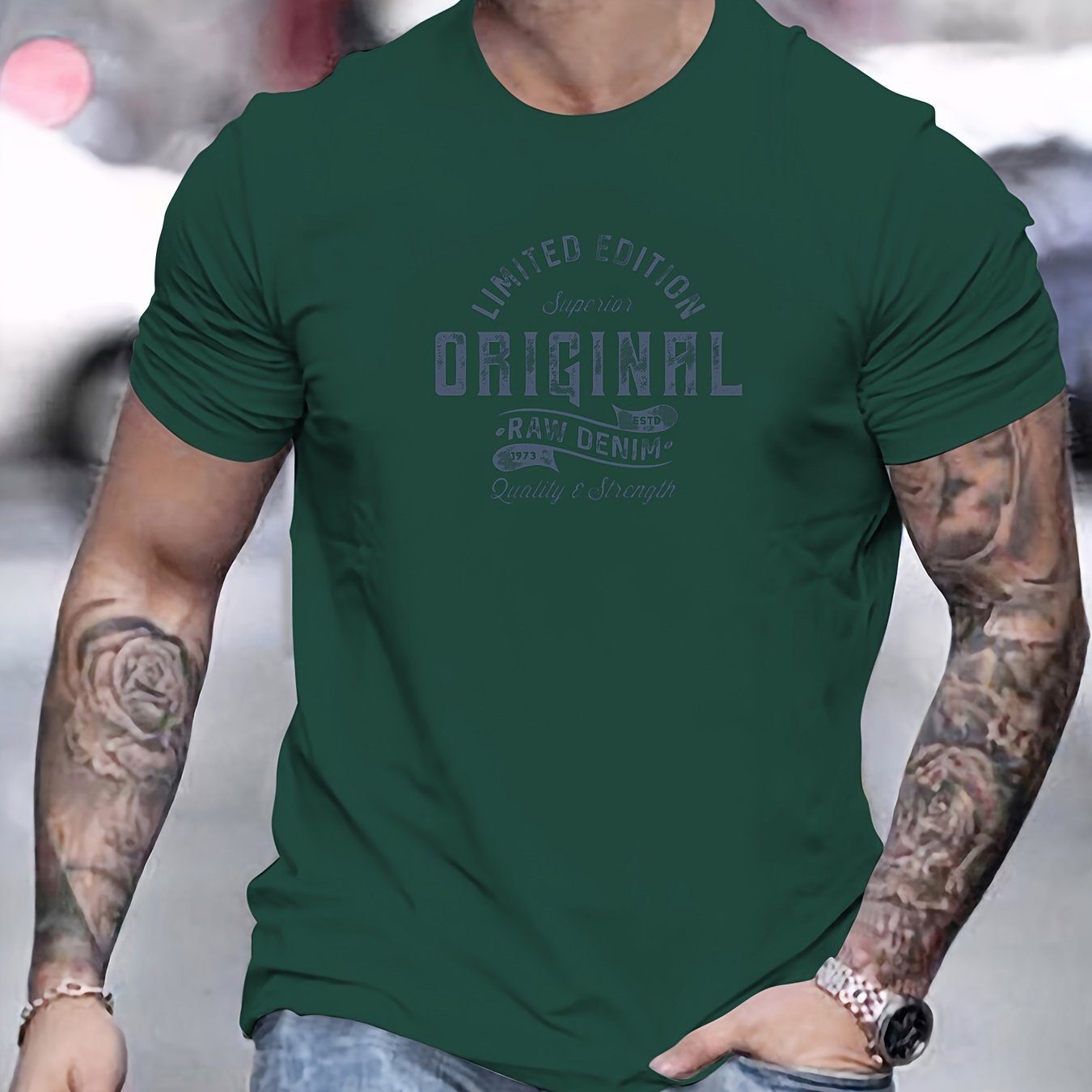 Xaver | Basic-T-Shirt für Herren aus Baumwolle – Lässiges T-Shirt mit Grafikprint, Sommer-T-Shirt