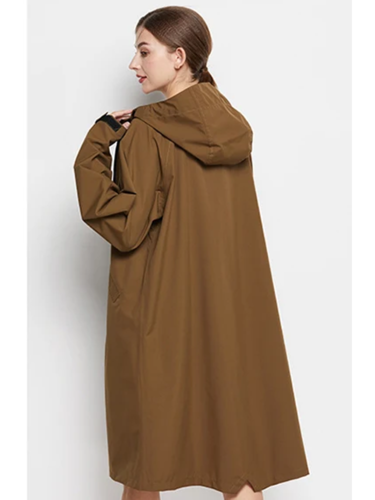 Anna | Imperméable et coupe-vent pour femme avec capuche ajustable, veste d'extérieur légère