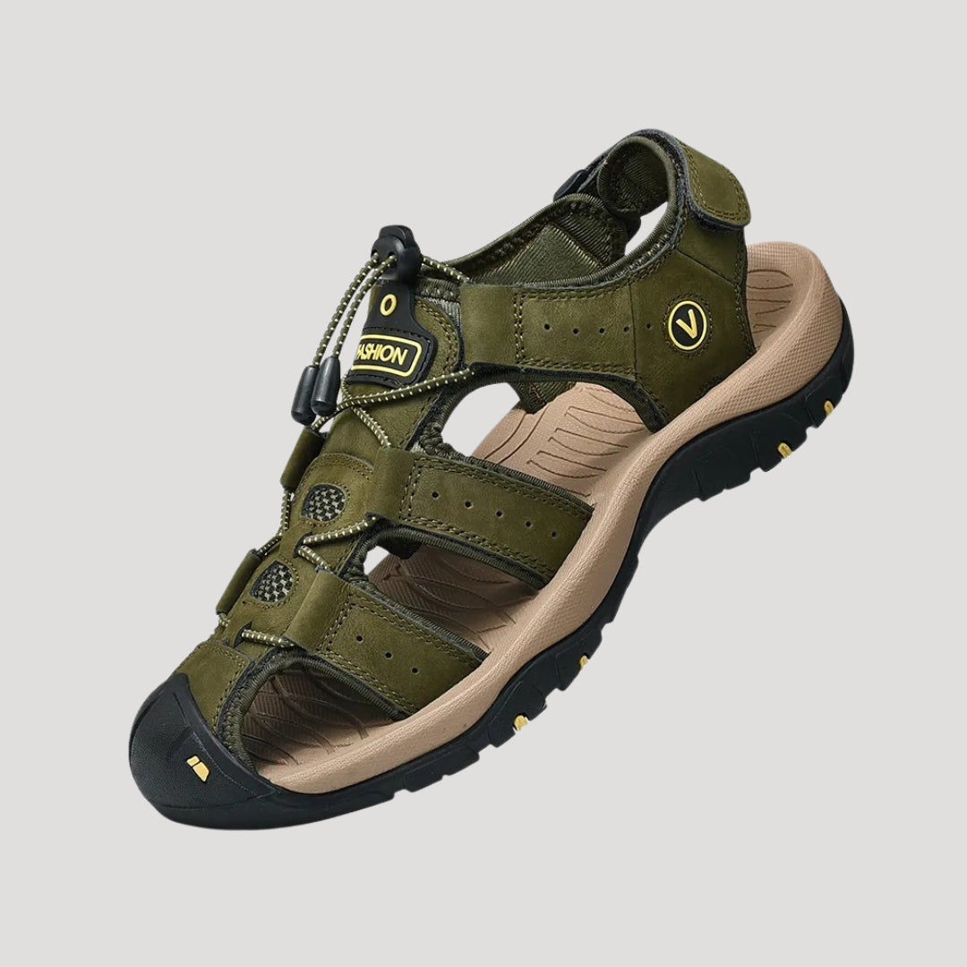 Zorvion | Wandelsandalen met gesloten teen voor heren – verstelbare zomerschoenen voor buiten
