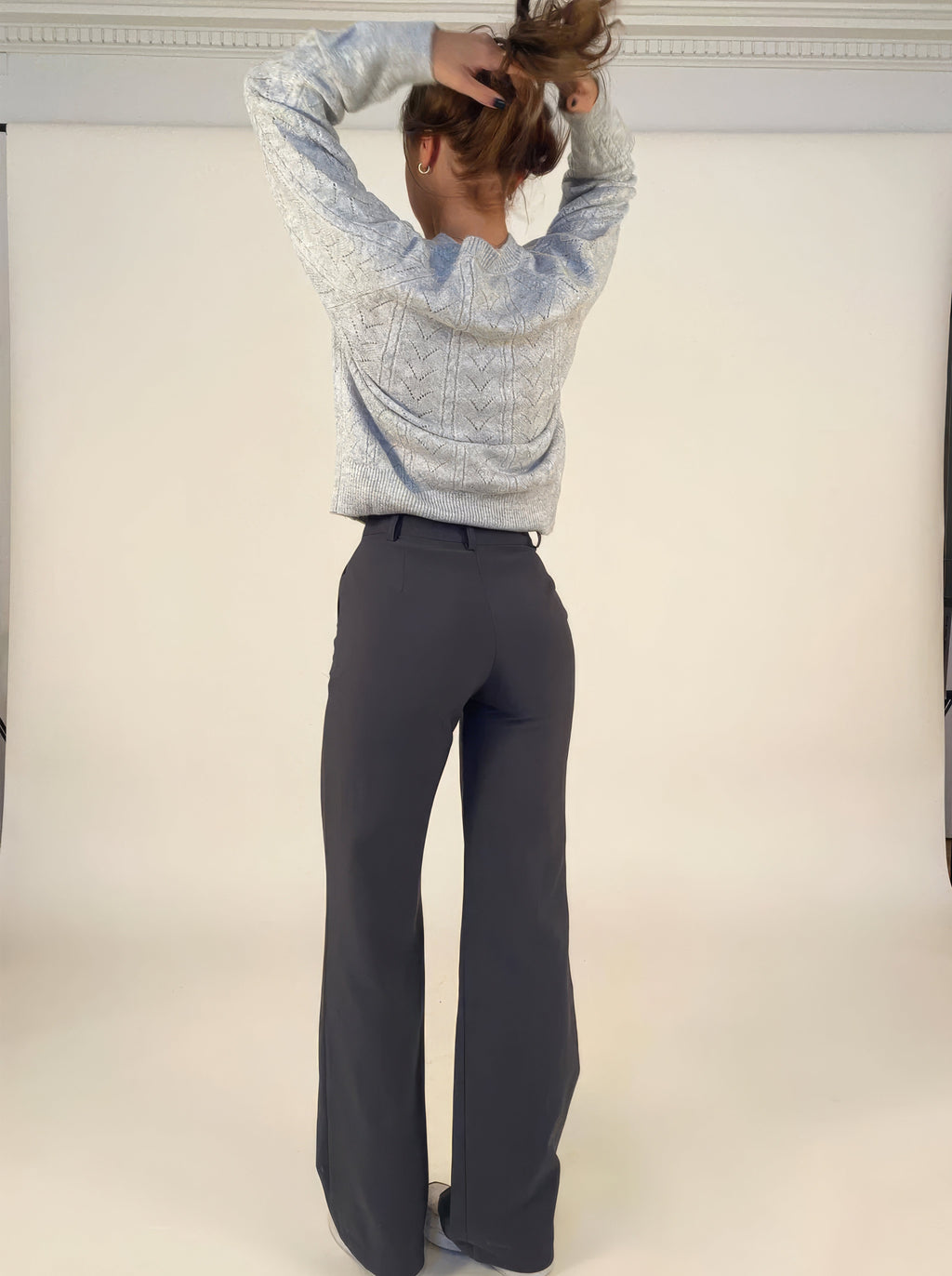 Atalina | Hoge taille broek met rechte pijpen voor dames – Casual & kantoorbroek