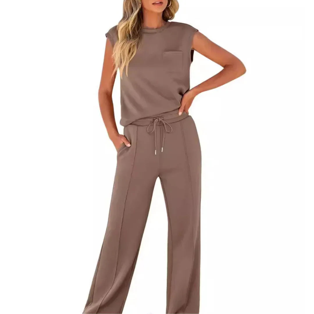 Rhea | Zachte loungeset voor dames – Tweedelige zomerse outfit met relaxte pasvorm
