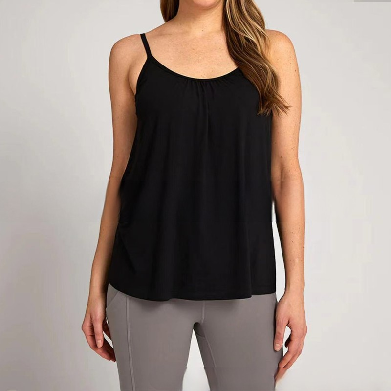 Grivella | Luchtige gewatteerde tanktop voor dames – Losvallend, lichtgewicht, mouwloos