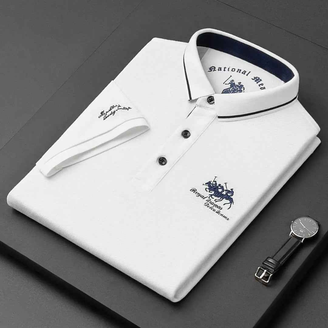 Threx | Klassiek poloshirt voor heren: tijdloos katoenen shirt met korte mouwen, casual en smart-casual