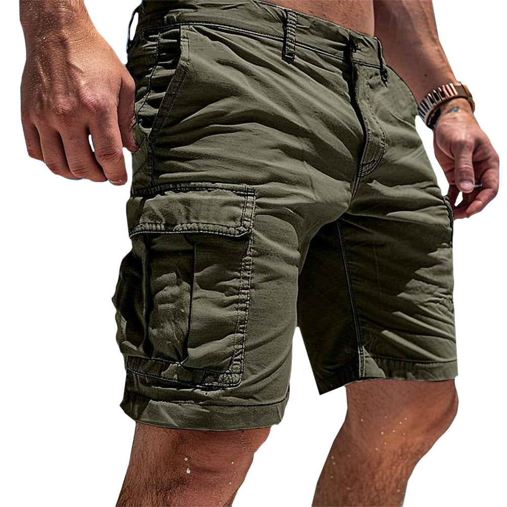 Haldenor | Utility-cargoshorts voor heren – Lichtgewicht zomerse casual shorts met meerdere zakken
