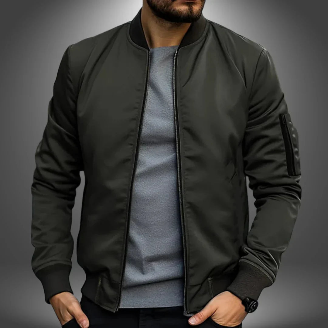 Rovanic | Leichte Herrenjacke – Lässige Bomberjacke, Windbreaker, bequeme Oberbekleidung