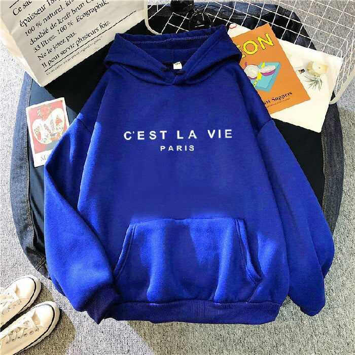 VieHood | La Vie Hoodie – Bequemer Damenpullover, lässiges Sweatshirt, weich und warm
