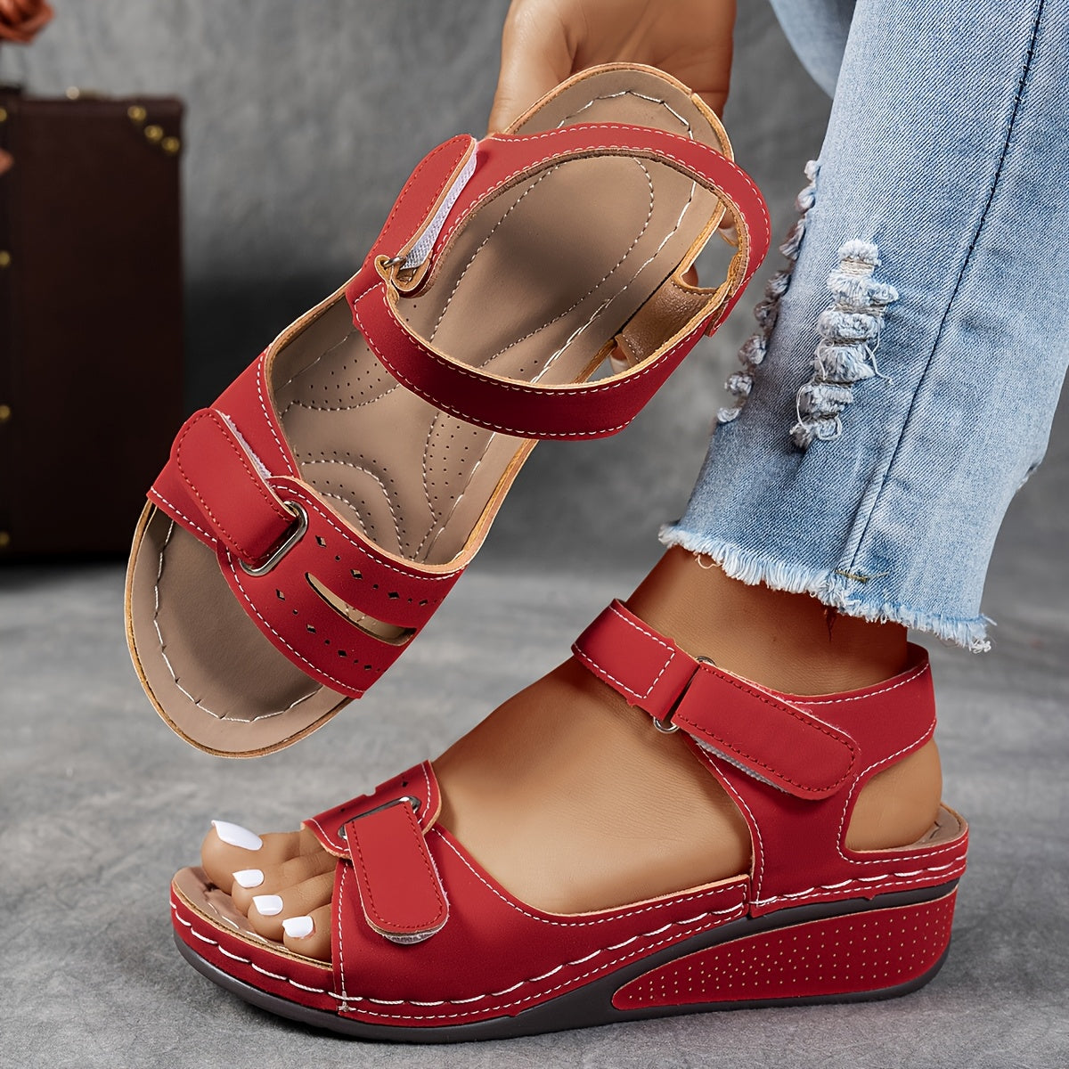 Jaxine | Orthopedische comfortsandalen – dames ondersteunend en verstelbaar