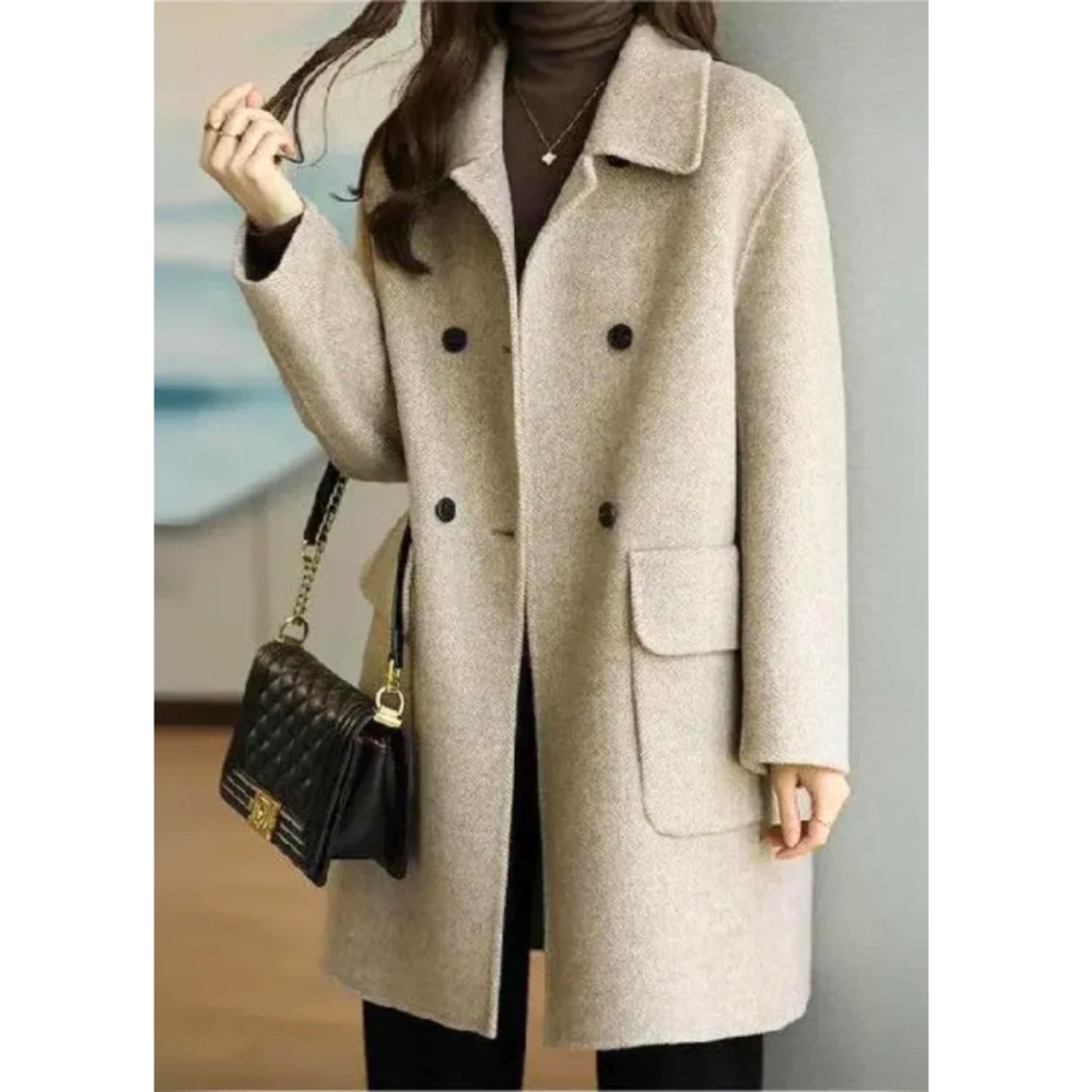 Elarae | Manteau long élégant – manteau d'hiver moderne, vêtement d'extérieur stylé, chaud et raffiné