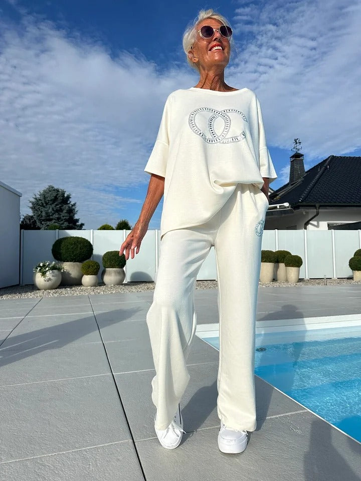 Sylvena | Dames Premium Lounge Set – Comfortabele Tweedelige Outfit voor Thuis en Casual