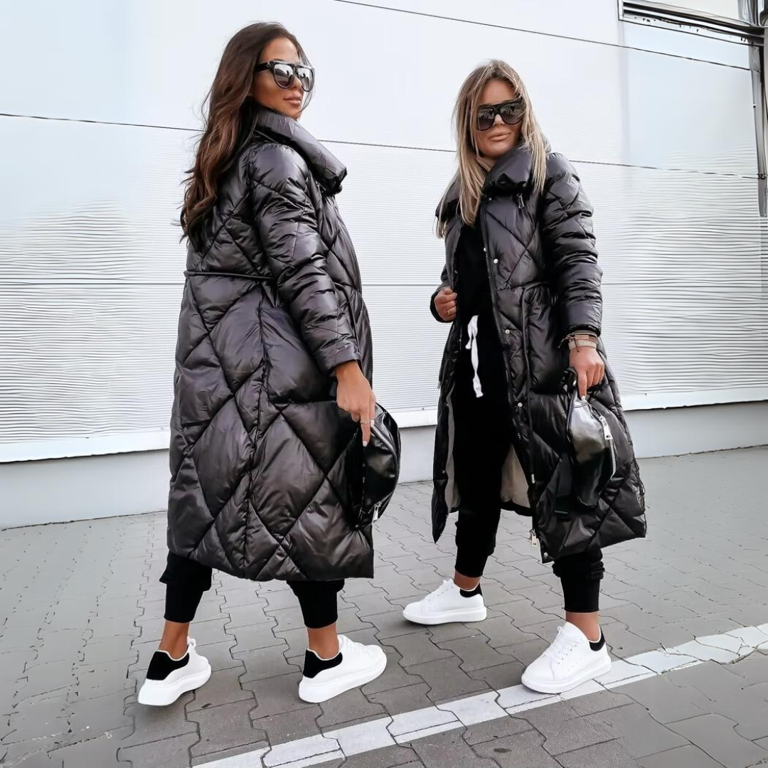 Zareen | Doudoune chic pour femme – Veste d'hiver légère et déperlante avec capuche