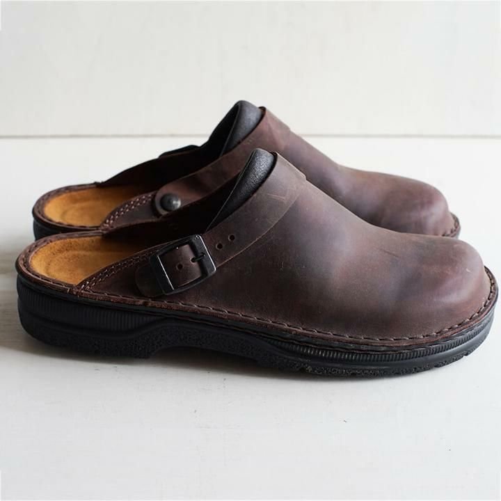 UrbanStep | Premium Leren Klompschoenen voor Mannen - Comfortabel, Stijlvol, Slip-On Casual Schoeisel