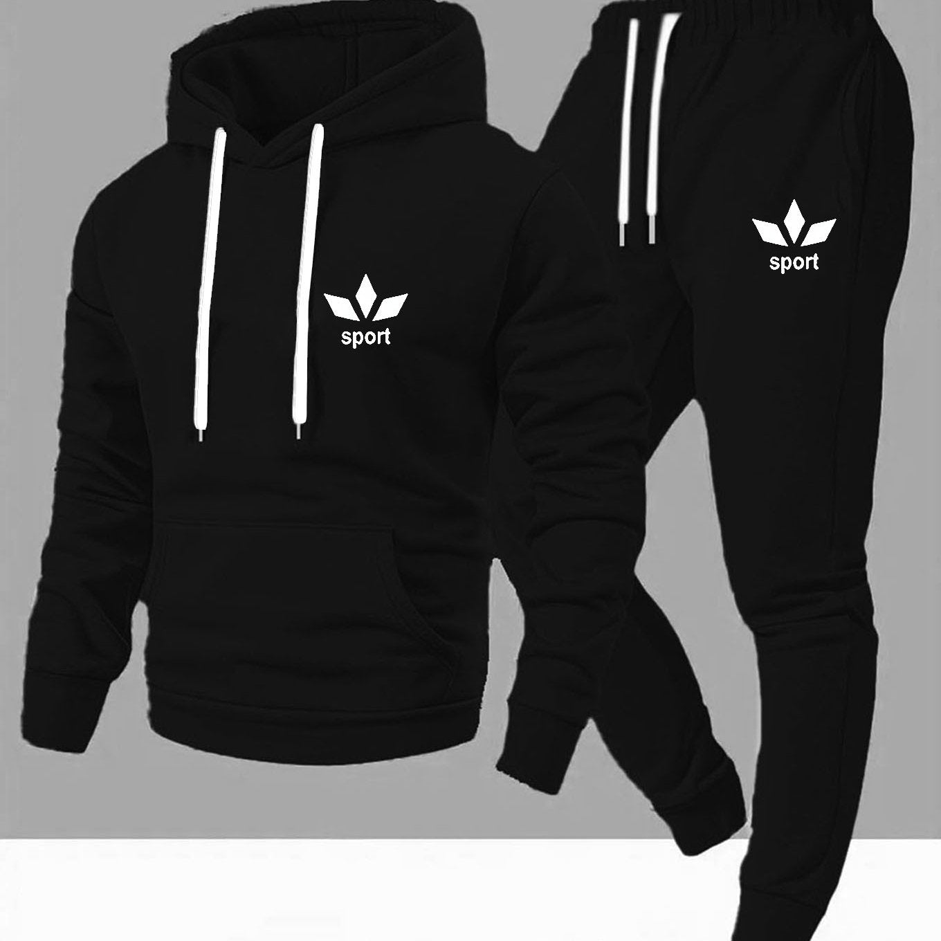 Bardon | Casual sport hoodie & joggingbroek set – Lichtgewicht joggingpak, comfortabele tweedelige outfit