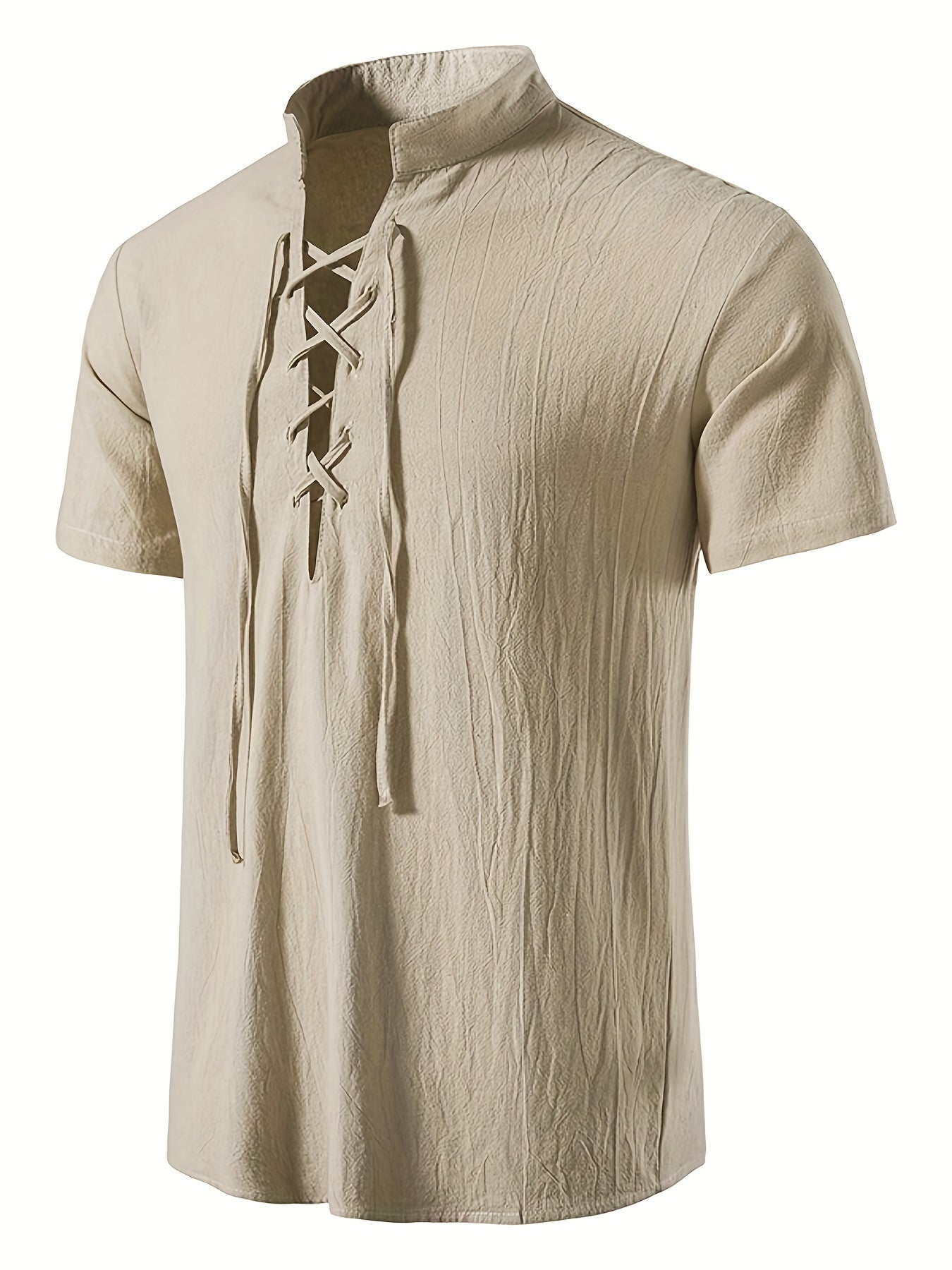 Varekion | Heren Casual Shirt met Korte Mouwen – Lichtgewicht Zomer Strandshirt