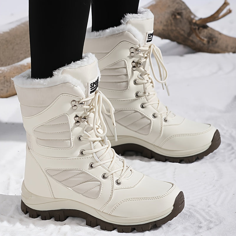 BlizzardStep | Winterwandelschoenen voor dames, waterdicht, gevoerd met fleece, warm, antislip