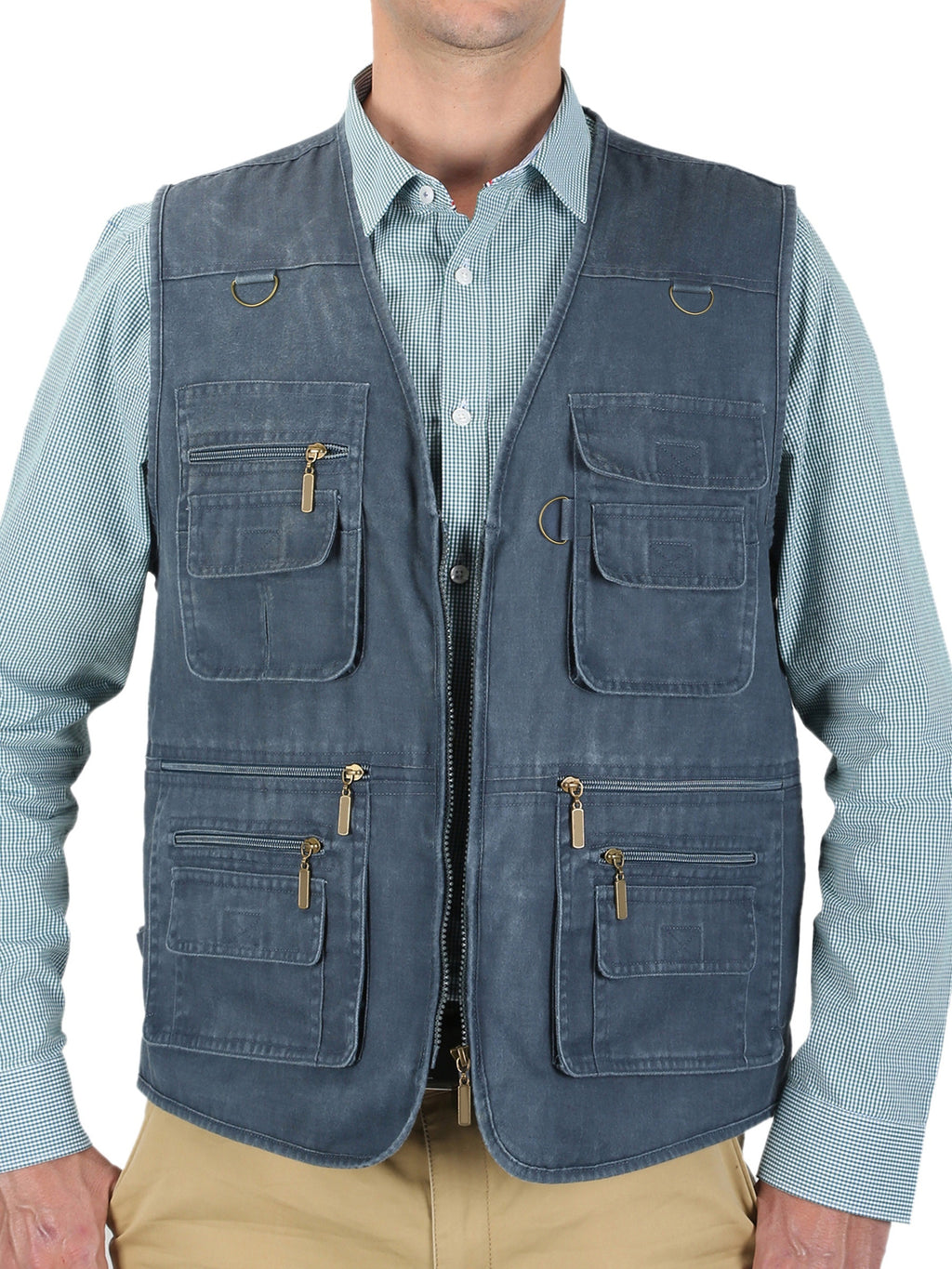 Antonio | Outdoor reisvest voor heren – lichtgewicht stone-washed tactisch vest met meerdere zakken
