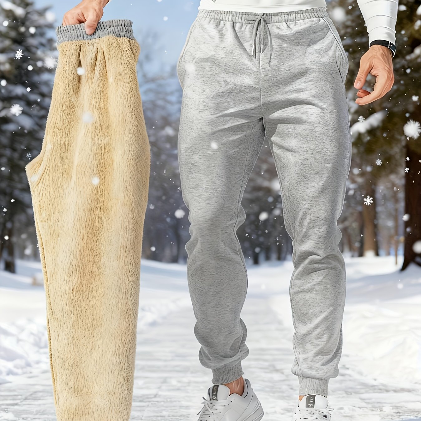 Caeric | Zware wintersnowpants voor heren – dikke, geïsoleerde ski- en snowboardbroek met interne thermo