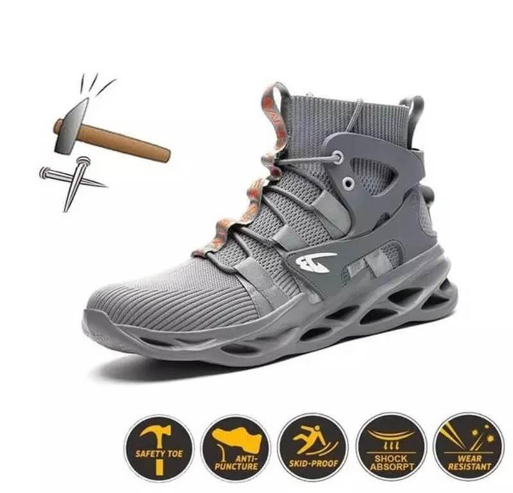 IronWalk | Chaussures de travail légères et respirantes pour hommes, chaussures de sécurité à embout en acier, chaussures de sécurité antidérapantes pour l'industrie
