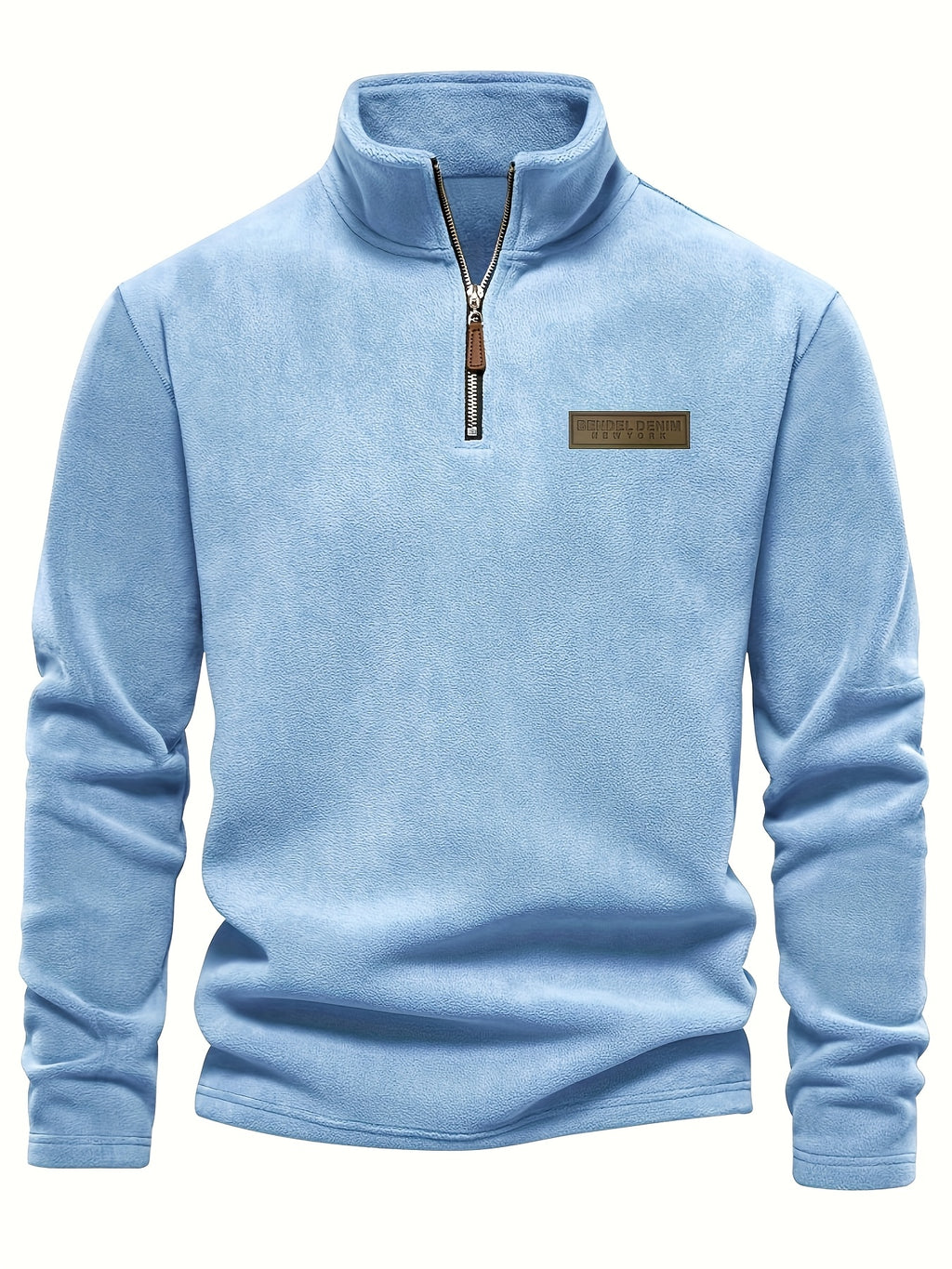 Roran | Heren sweatshirt met halve rits en opstaande kraag – Streetwear-top met lange mouwen