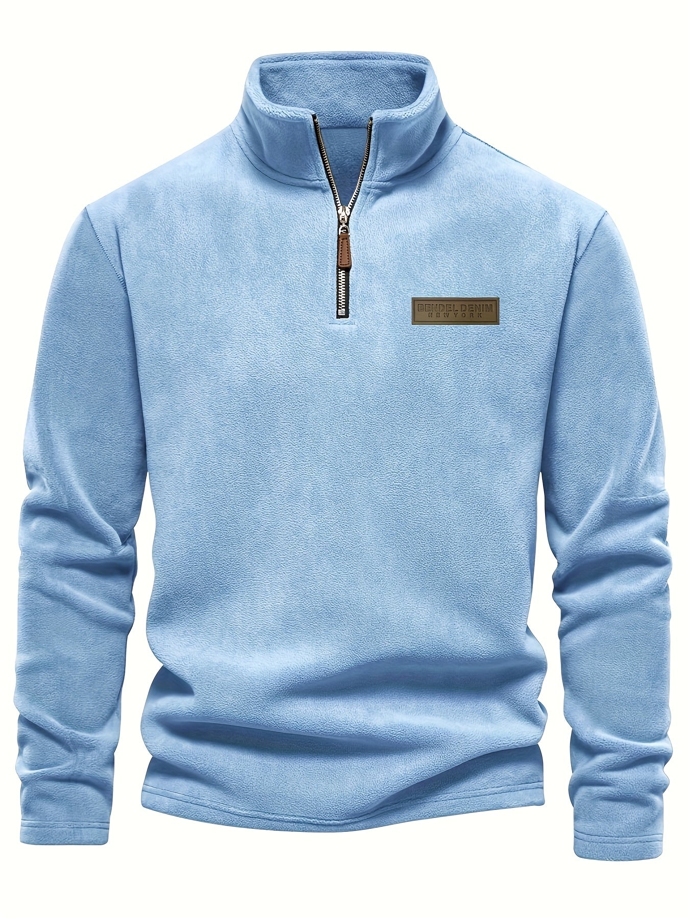 Roran | Heren sweatshirt met halve rits en opstaande kraag – Streetwear-top met lange mouwen