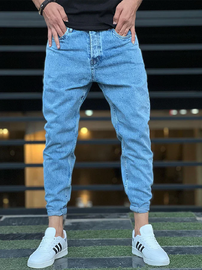 Ronnel | Lässige blaue Jeans – Schmale Passform, Stretch-Denim, Komfort für jeden Tag, strapazierfähig, klassischer Stil