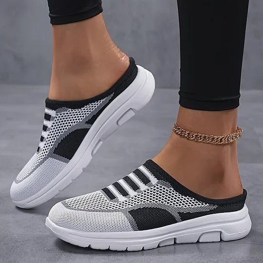 Nyraeth | Slip-on sneakers voor dames – Lichtgewicht, ademende schoenen van mesh, casual wandelsneakers