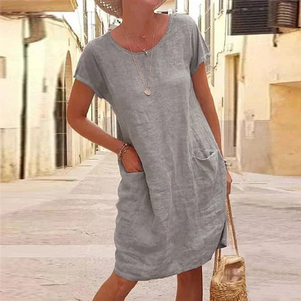 Ceylina | Casual zomerjurk voor dames – elegante midi-jurk voor dagelijks gebruik