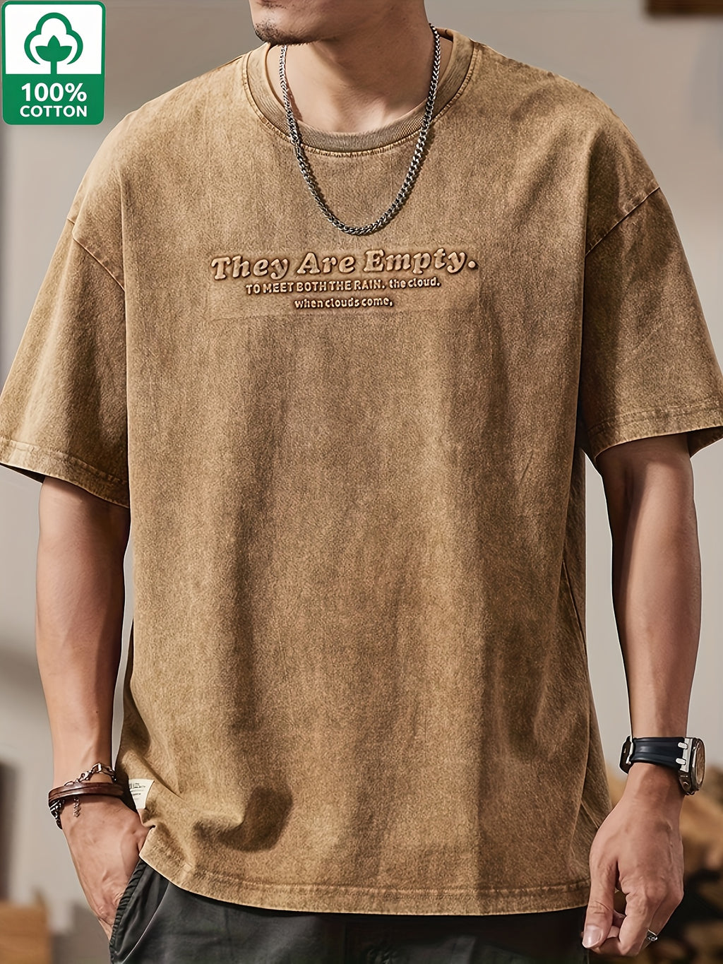 Gorran | Heren Vintage Washed T-Shirt – Korte Mouwen, Loszittend, Casual Zomer Katoenen Tee